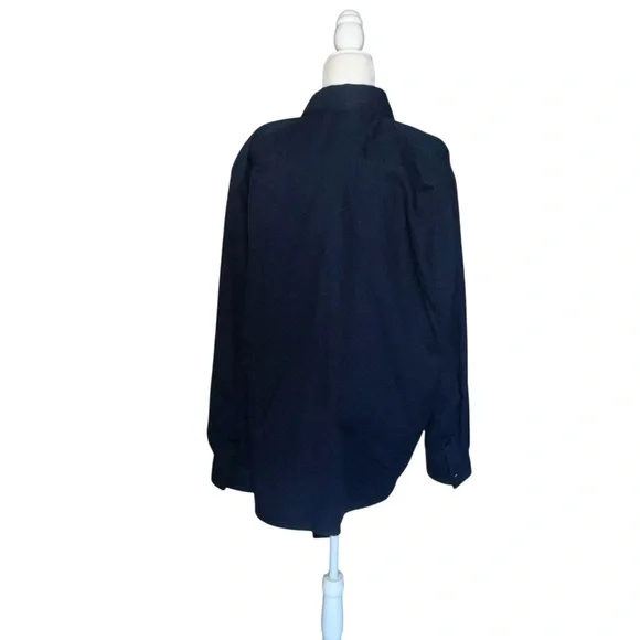 Carhartt Men's Casual Button Down Shirt - Dark Blue - Picture 4 of 5